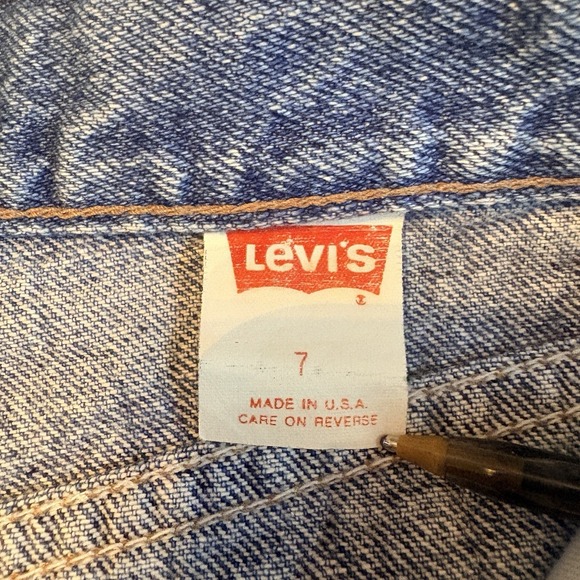 Vintage Levis 900 Series Jeans Womens 7 Made in USA High Rise Tapered Blue 57901 - Picture 7 of 12